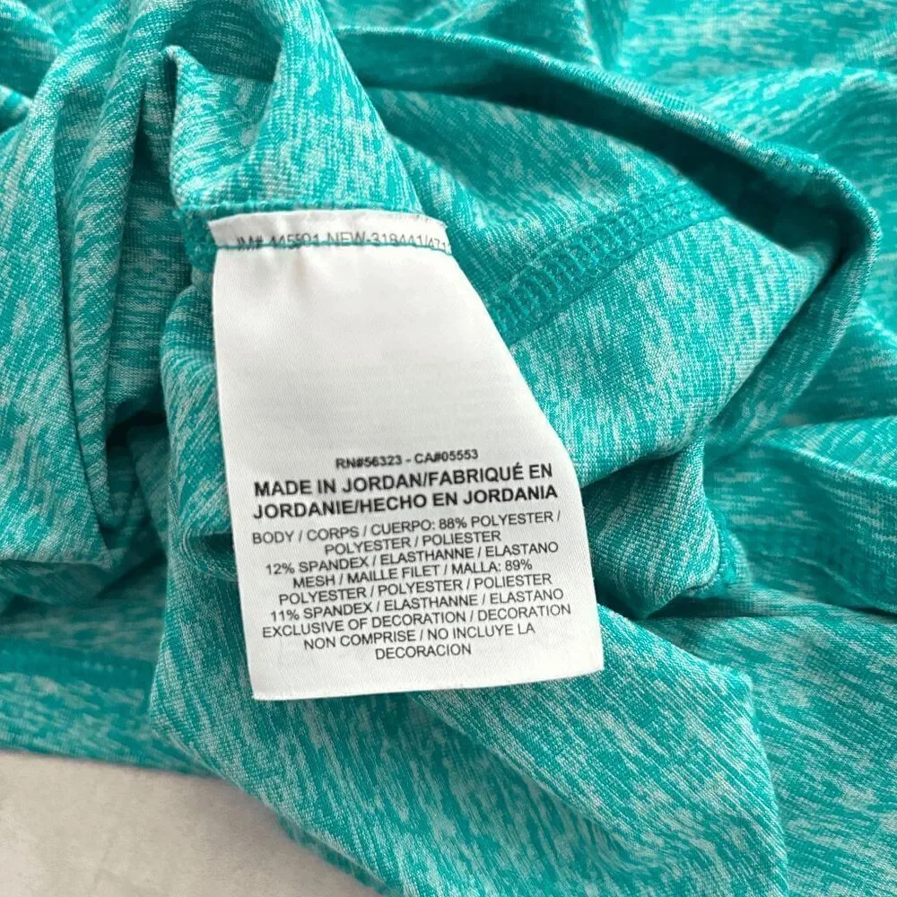 Nike Element Half-Zip Running Top Aqua Blue XS Dri-Fit Lightweight Outdoors Mesh